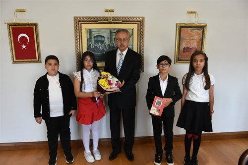 23 Nisan Ulusal Egemenlik ve Çocuk Bayramı çocuklarımızın makam ziyareti