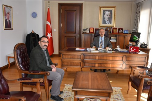 Tayini Çıkan Yazı İşleri Şefi Kadir ŞENOL'un makam ziyareti