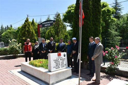 Şehit Yusuf PAZAR Şehadeti'nin Yıl Dönümü dolayısıyla kabrinde ziyaret edildi.